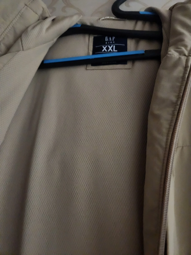 (새옷) GAP 키즈 베이지 후드 자켓 XXL(152~157cm) 이미지