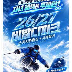 비발디시즌패스 + VIP락커 객실숙박 리미티드전용주차권 자녀무제한 이미지