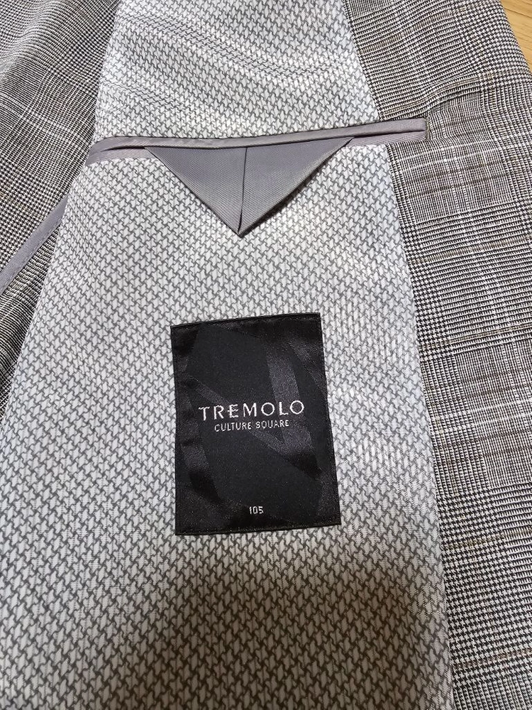 TREMOLO 남성 블레이저 마 체크 자켓 새상품 이미지