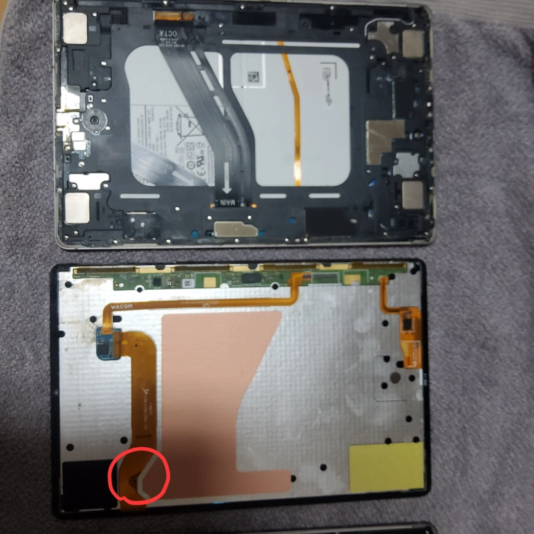 갤럭시탭 S6 T866n, t865n 부품용 이미지