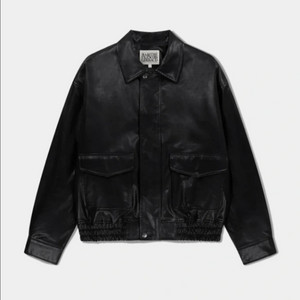 마리떼 [고윤정 PICK]FAUX LEATHER PADDED JACKET black L 이미지