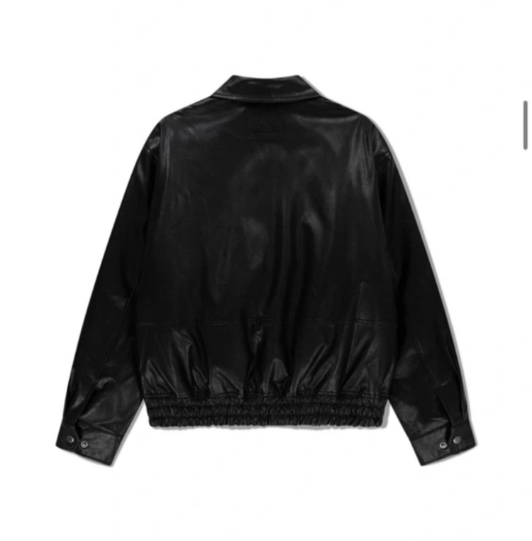 마리떼 [고윤정 PICK]FAUX LEATHER PADDED JACKET black L 이미지