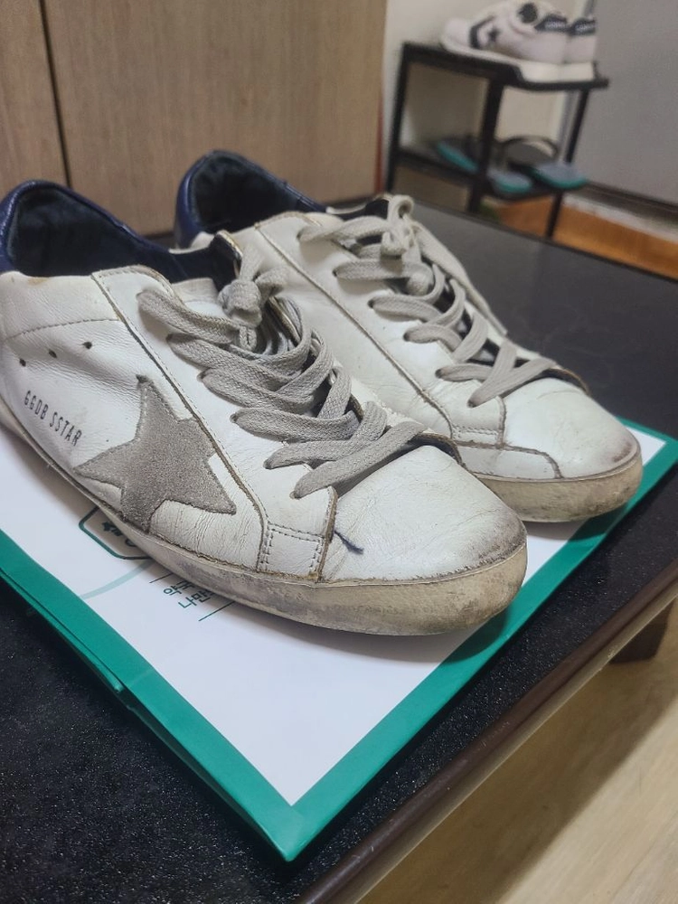 골든구스 슈퍼스타 운동화 네이비스타 38사이즈 240mm 이미지