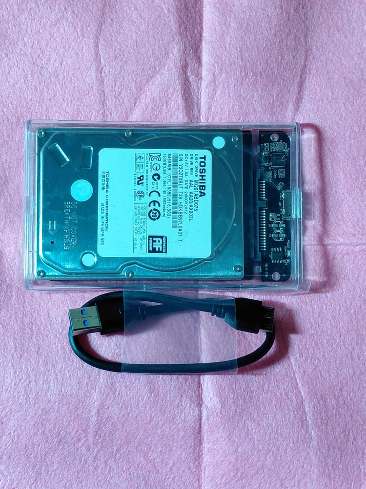 외장하드, 도시바HDD 750GB USB3.0 이미지