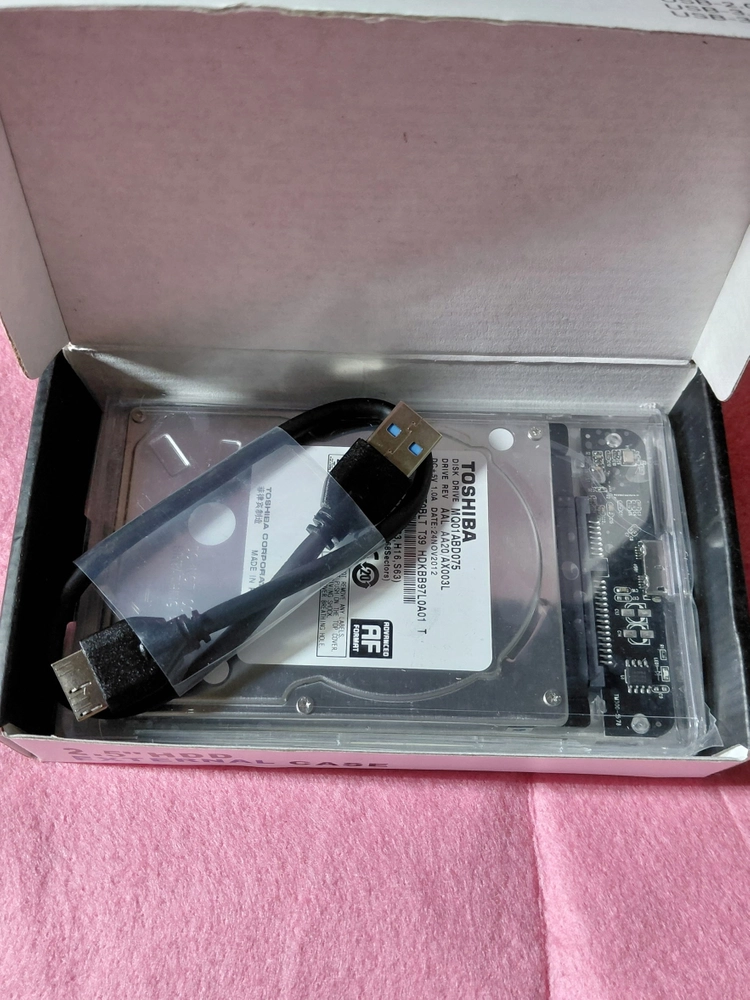 외장하드, 도시바HDD 750GB USB3.0 이미지