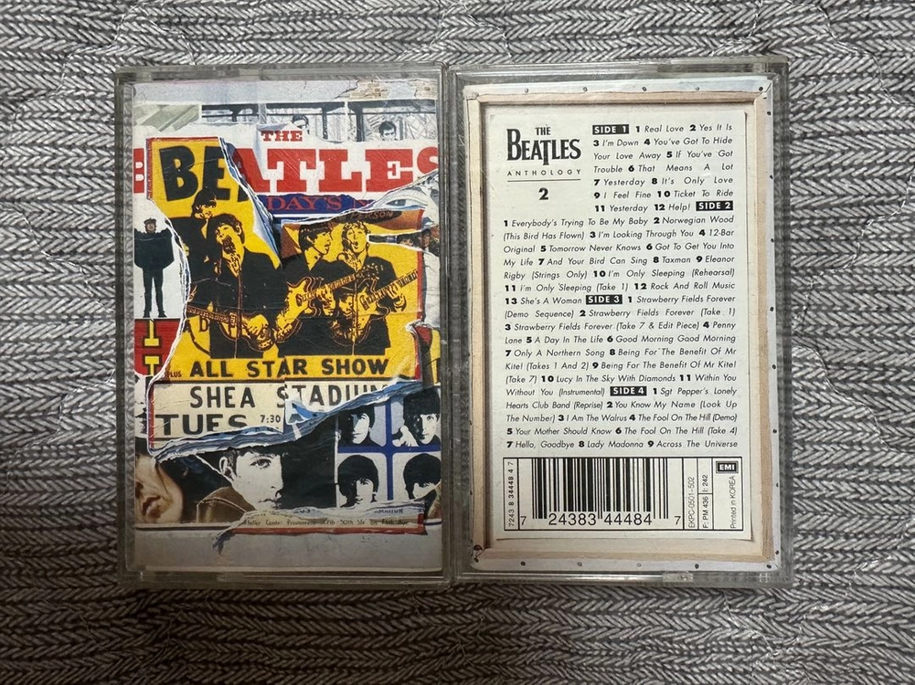 비틀즈 ANTHOLOGY 2 한국산 카세트 테이프 재결합곡 REAL LOVE 등 수록 앤솔로지 The Beatles 이미지