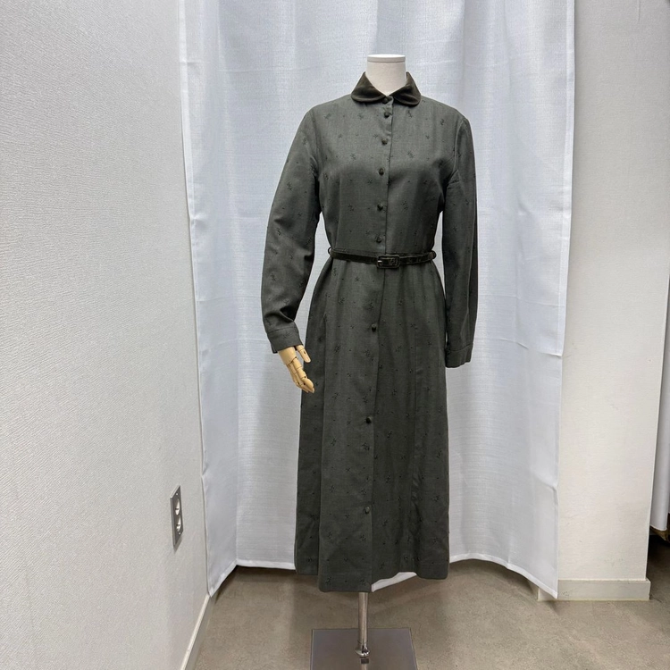 bcbg 자수 빈티지 롱원피스 롱드레스 벨트벨벳 5309 이미지