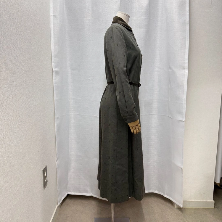 bcbg 자수 빈티지 롱원피스 롱드레스 벨트벨벳 5309 이미지