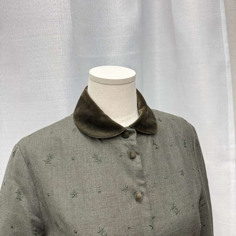 bcbg 자수 빈티지 롱원피스 롱드레스 벨트벨벳 5309 이미지