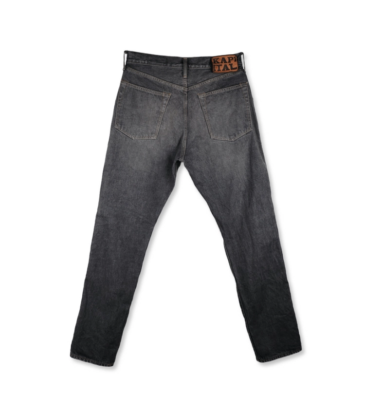 캐피탈 한정판 14oz 블랙 데님 몽키 시스코 올블랙 잼스톤 팬츠 (EK-1888LP) 36사이즈 이미지