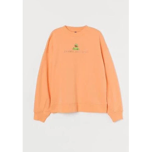 H&M 커밋 개구리 콜라보 기모 맨투맨 S 이미지