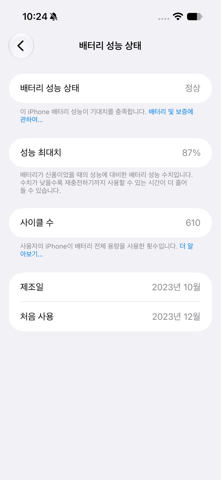 아이폰 15 프로 화이트 128기가 판매 이미지