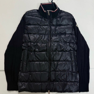 몽클레어 남성 가디건 니트 패딩 네이비 moncler 이미지