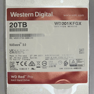 웨스턴디지털 WD Red Pro 하드디스크 20TB 판매 이미지