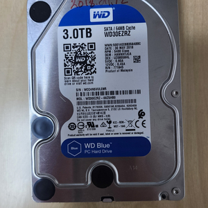 WD BLUE HDD 3TB 3.5인치 컨디션 좋습니다. 이미지