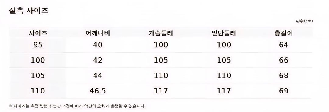 [미착용 제품] 앤드지 오버핏 덕다운 패딩 베스트 조끼 네이비 105 XL 사이즈 이미지