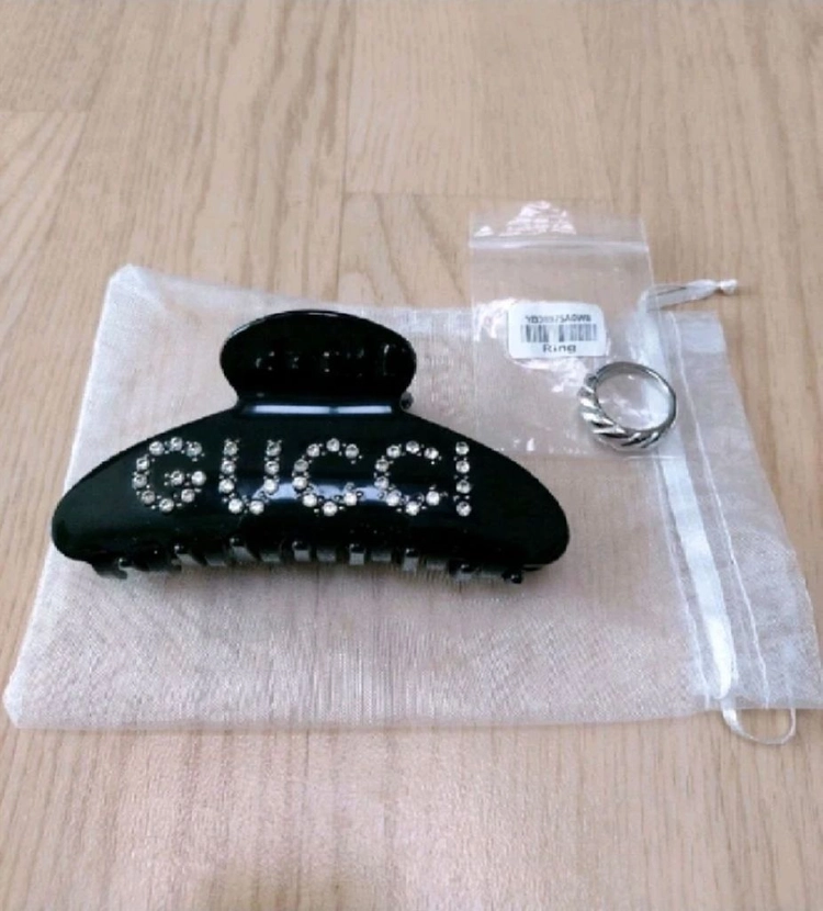 ** 스타일 큐빅 클립 헤어핀+반지(새상품) 이미지