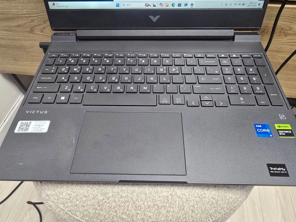 HP 빅터스 15 i5-12500h 16/512 rtx4060 최고사양 게이밍 노트북 팝니다 이미지