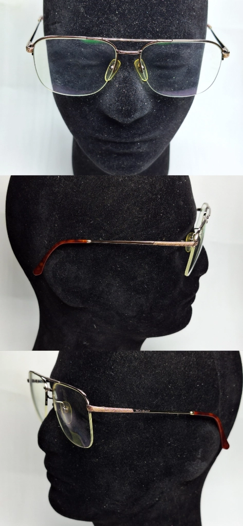 80s 일본제 빈티지 Yves Saint Laurent 30-3182 안경테 안경 56mm 반무테 티타늄 투브릿지 이미지