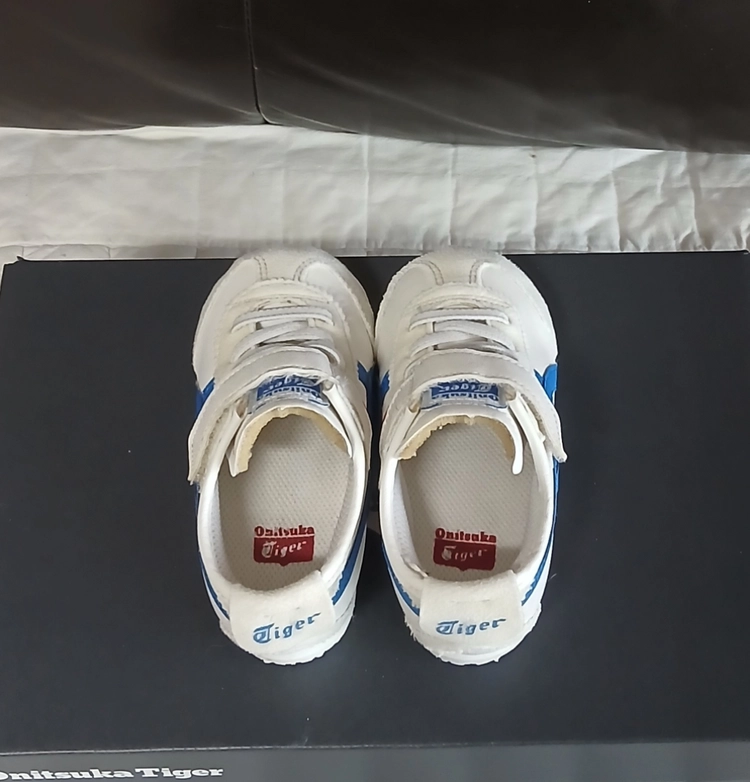 오니츠카타이거 키즈 135 운동화 화이트레드블루 이미지