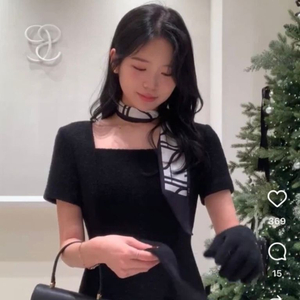 시에 트위드라인원피스 새상품 팔아요 이미지