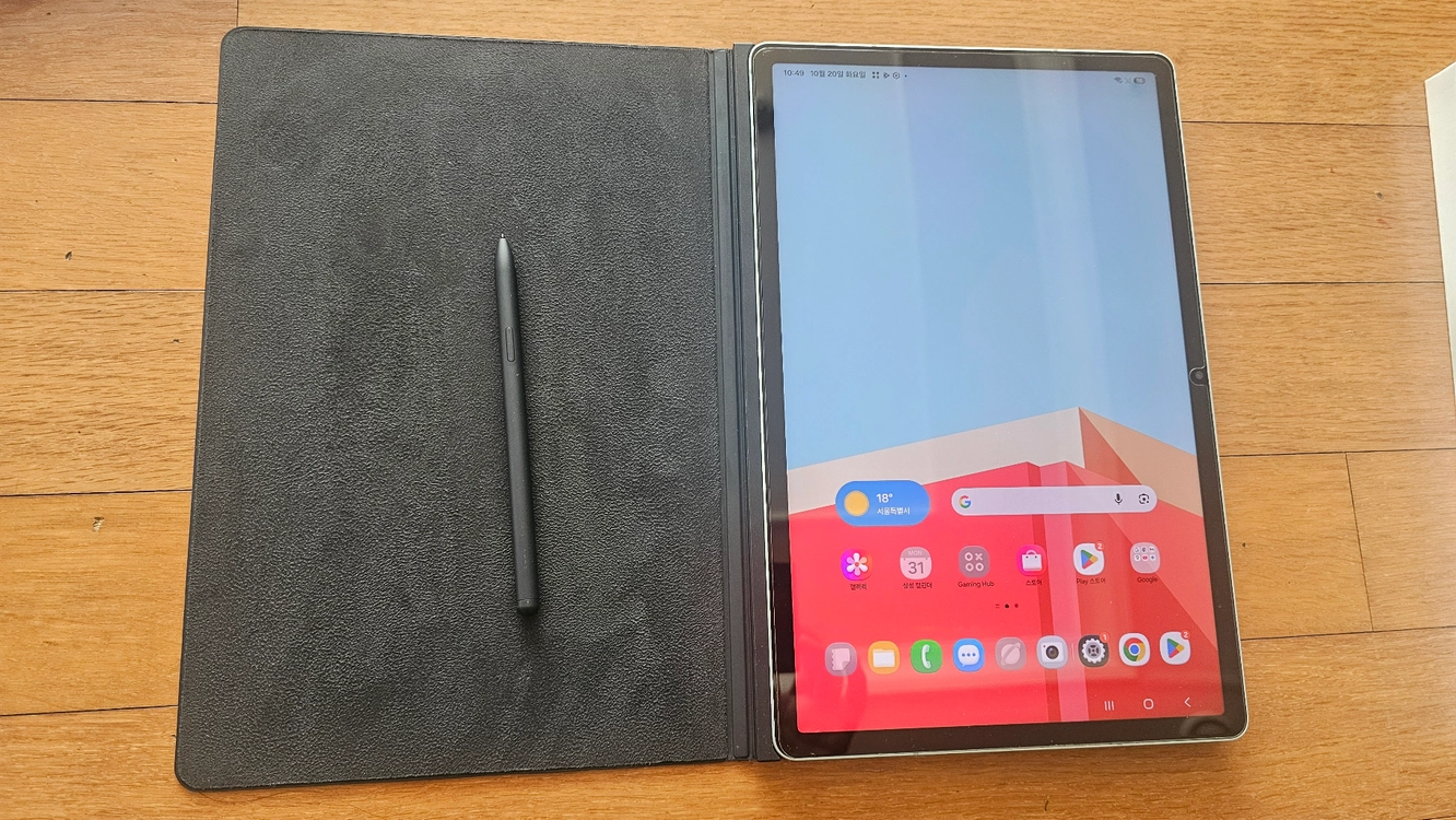 갤럭시탭s9FE플러스 5G 256GB 입니다. 이미지