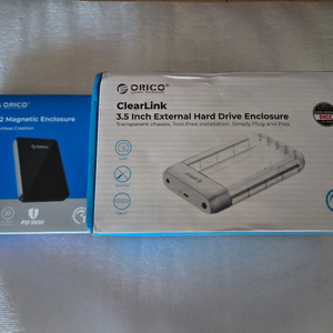 오리코 맥세이프 m.2 NVME SSD 6in1 허브 풀알루미늄 외장케이스 + 오리코 2.5,3.5인치 외장 하드 이미지