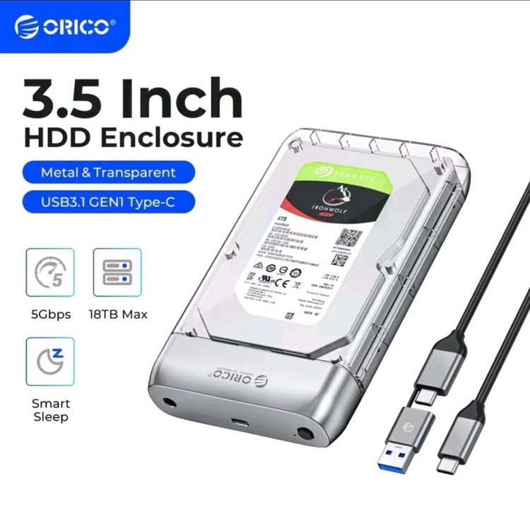 오리코 맥세이프 m.2 NVME SSD 6in1 허브 풀알루미늄 외장케이스 + 오리코 2.5,3.5인치 외장 하드 이미지