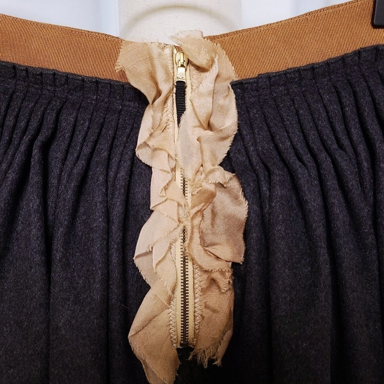 D&G 돌체앤가바나 실크 캐시미어 프릴 스커트 이미지