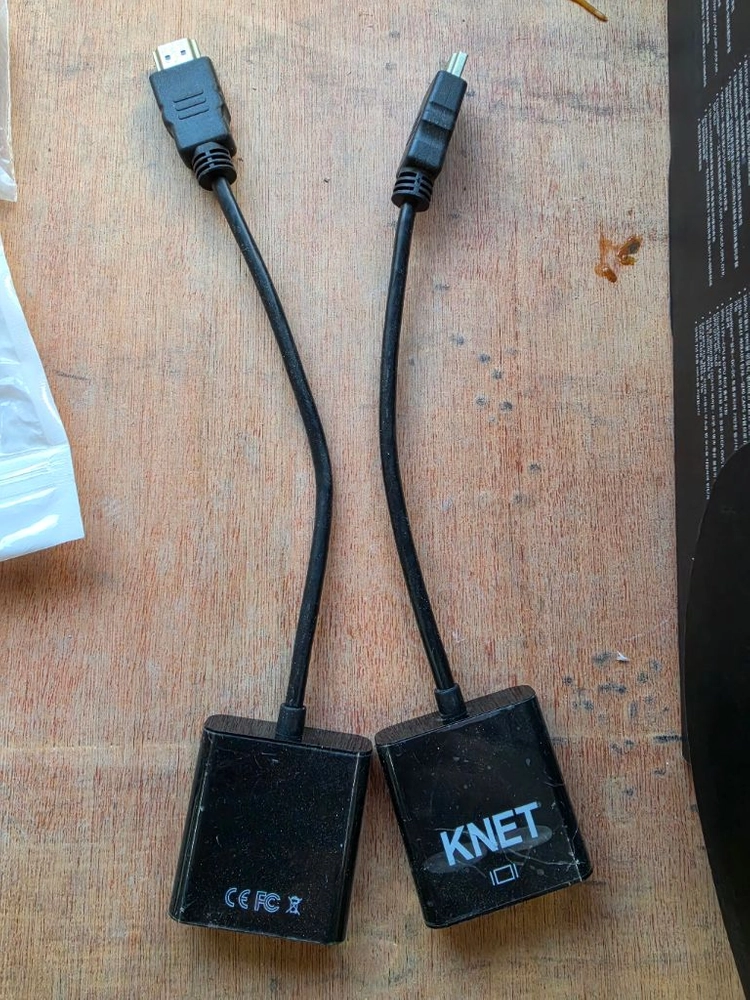 모니터젠더 rgb to dvi, hdmi 한번에 팝니다 이미지