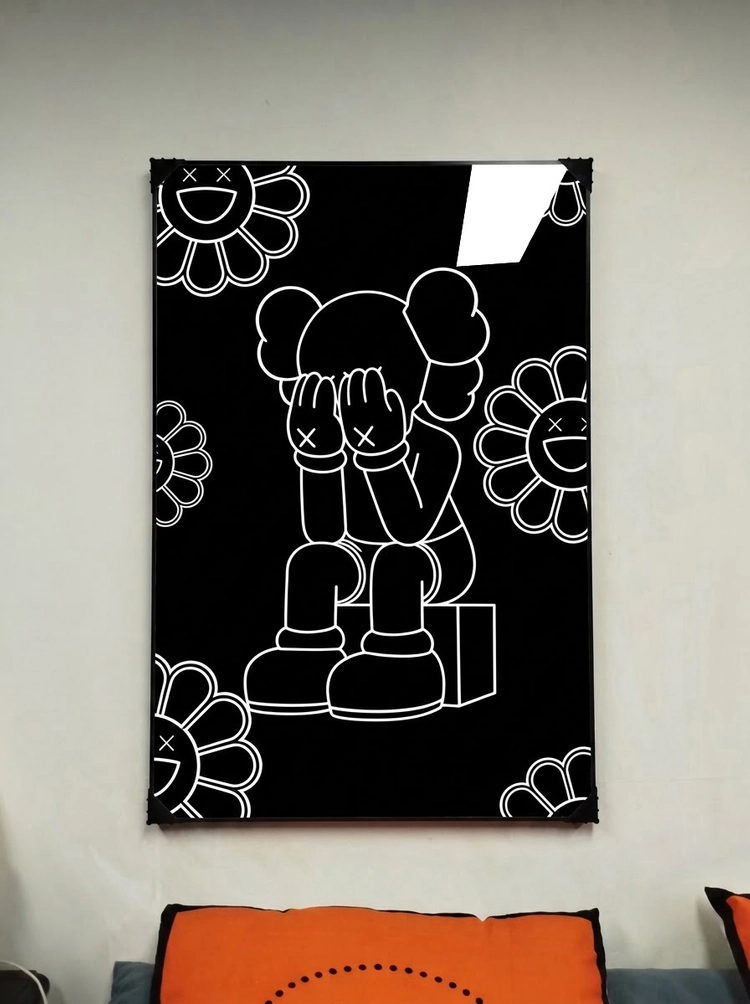 크롬하츠 카우스 베어브릭 그림 액자 팝아트 인테리어소품 그림액자 조커그림 조커액자 대형그림액자 피규어 이미지
