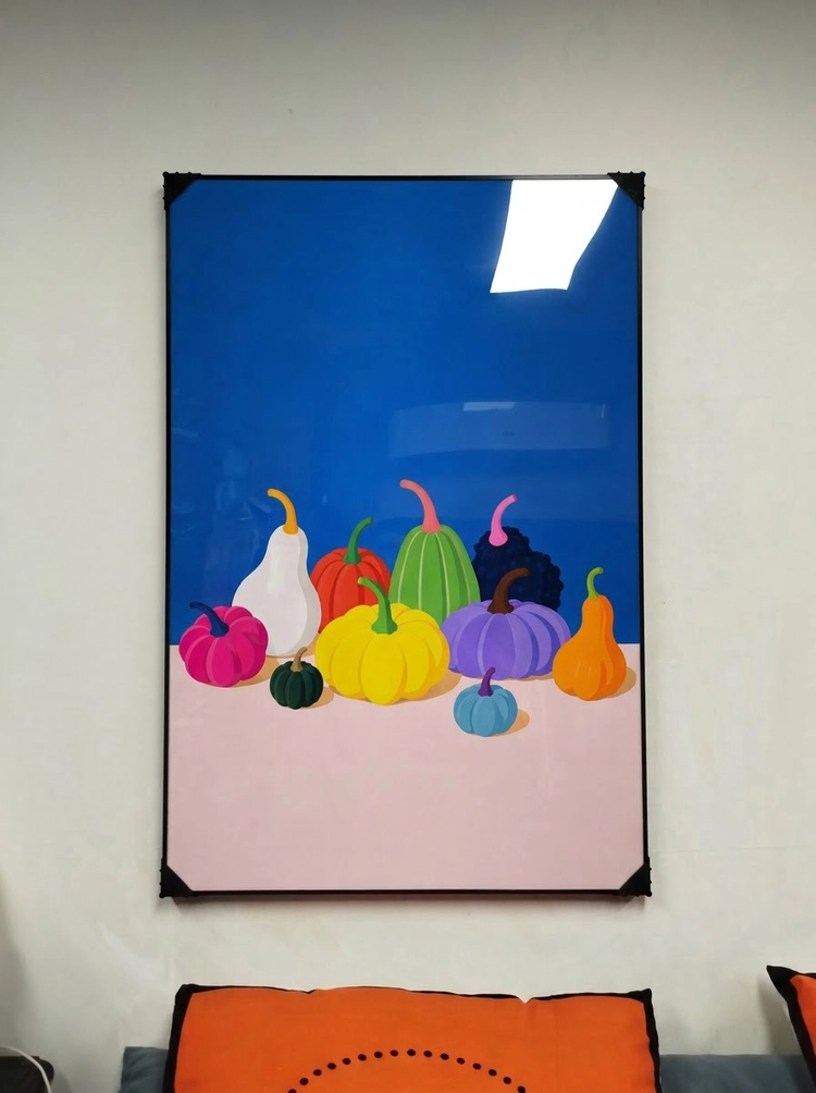 그림 액자 팝아트 인테리어소품 그림액자 호박그림 호박액자 대형그림액자 거실인테리어 아트포스터 캔버스액자 팝아트액자 이미지