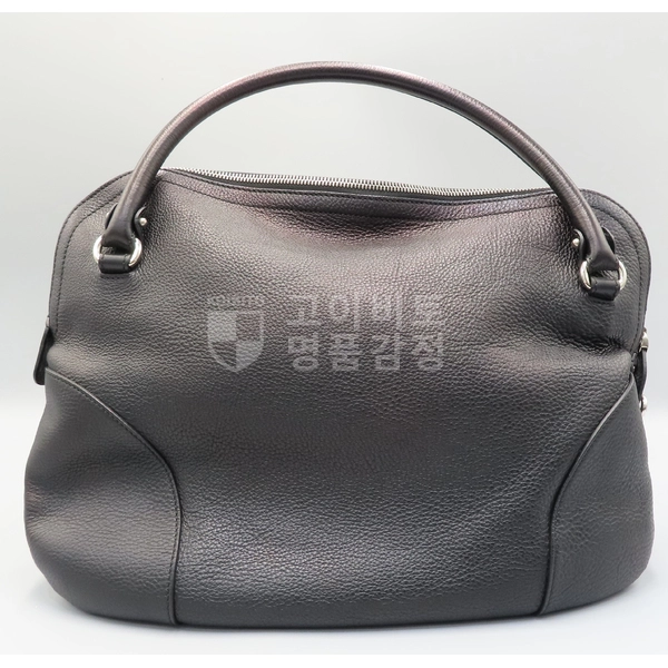 페라가모 21 B936 블랙 레더 은장 간치니 로고 숄더백 이미지