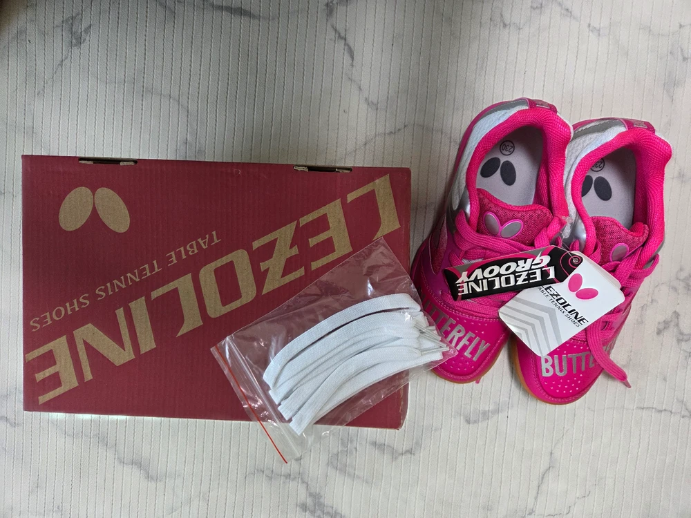버터플라이 탁구화 레조라인 그루브 핑크 230 이미지