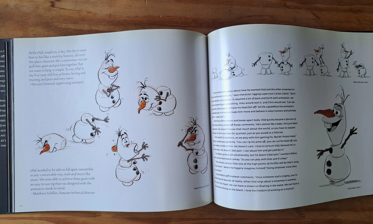 디즈니 겨울왕국 공식 컨셉 아트북 이미지