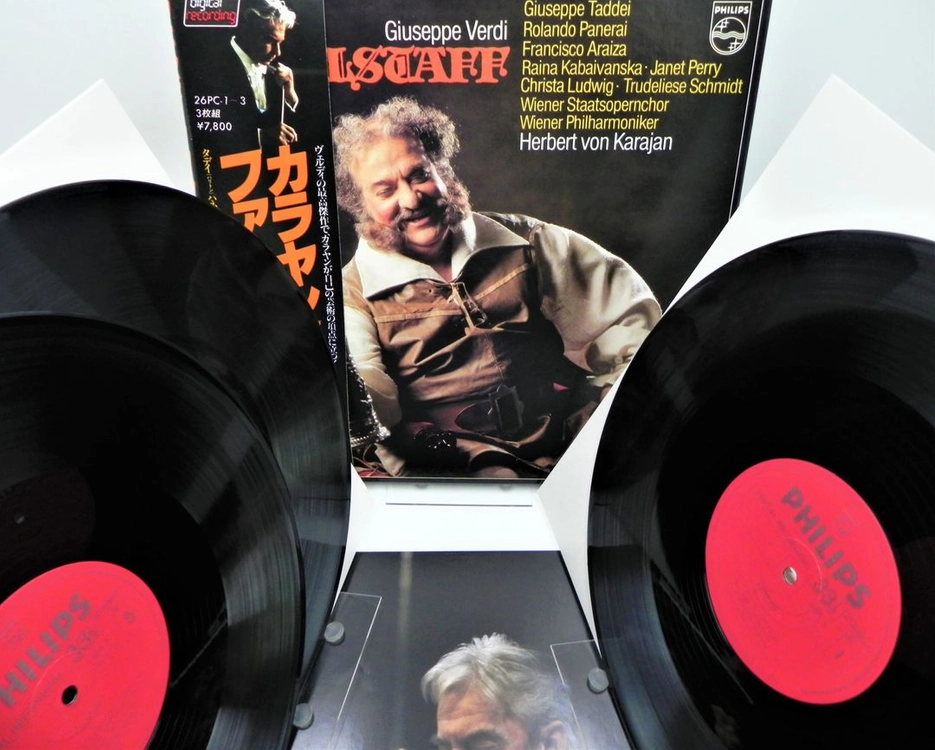 [개봉] 카라얀 베르디 팔스타프 3LP 박스반 (일본반 OBI 풀구성 26PC-1~3) 이미지