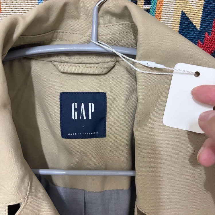 GAP 갭 여성 베이지 더플 트렌치코트 L/100 이미지
