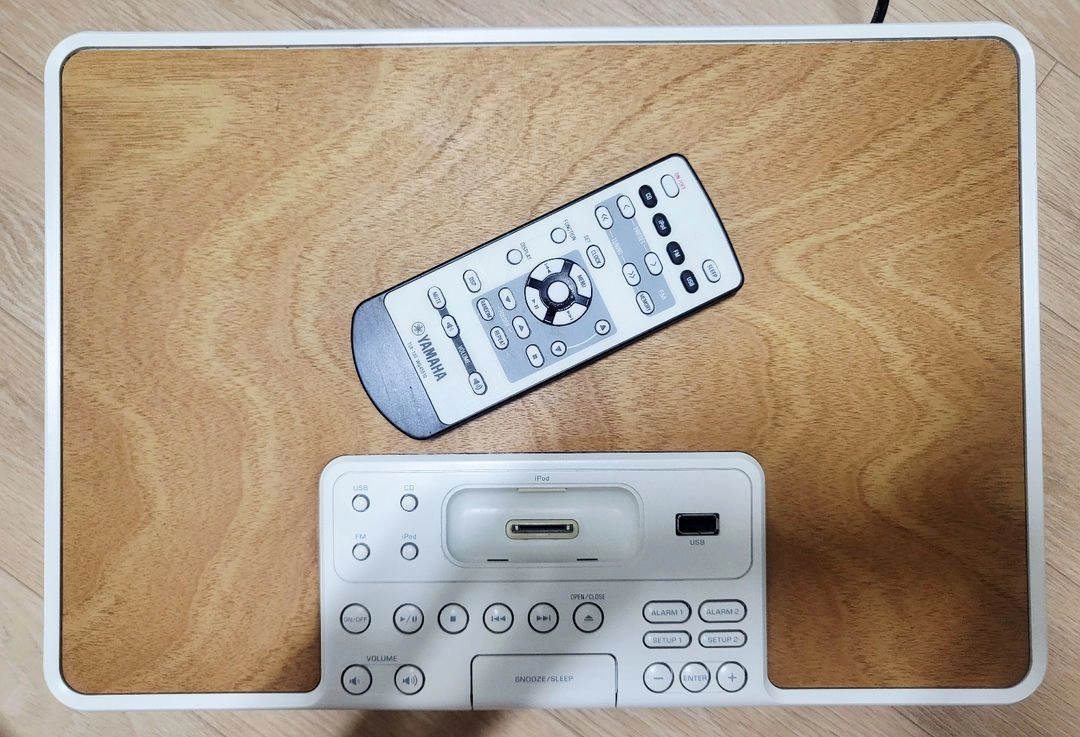 야마하 데스크탑 오디오 시스템 TSX-130 FM 아이팟 cd usb + 정품 리모콘 이미지