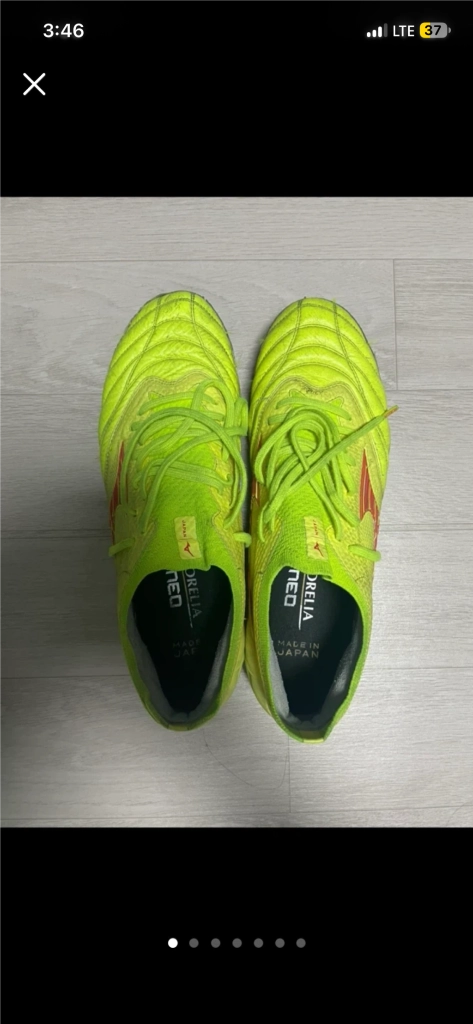 미즈노 모렐리아 네오 축구화 형광 270 - 안심되는 중고거래