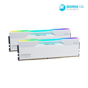 ESSENCORE KLEVV DDR5-6000 CL30 CRAS V RGB 화이트 AMD 패키지 32GB 16x2 이미지
