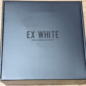 새제품 갤럭시 갤라즈 EX WHITE RGB 게이밍 헤드셋 이미지