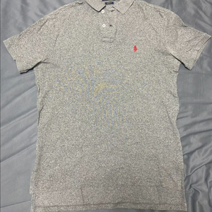 남성 폴로 랄프로렌 카라티 M 그레이 커스텀핏 Polo Ralph Lauren 반팔 PK 티셔츠 이미지