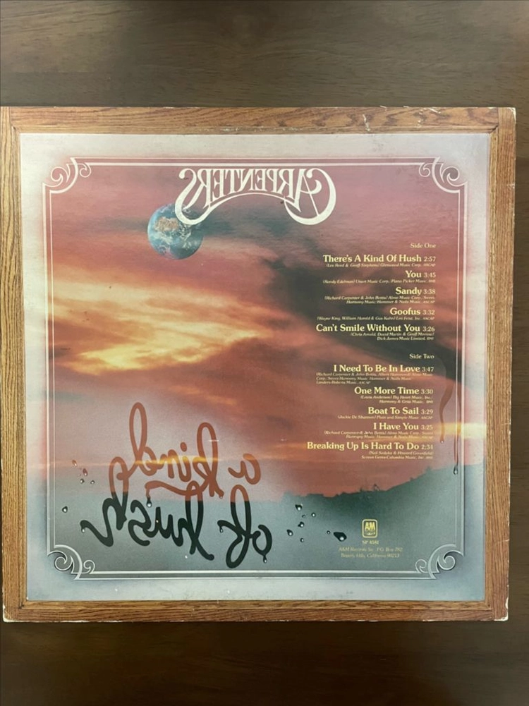 카펜터스 lp A kind of hush 이미지