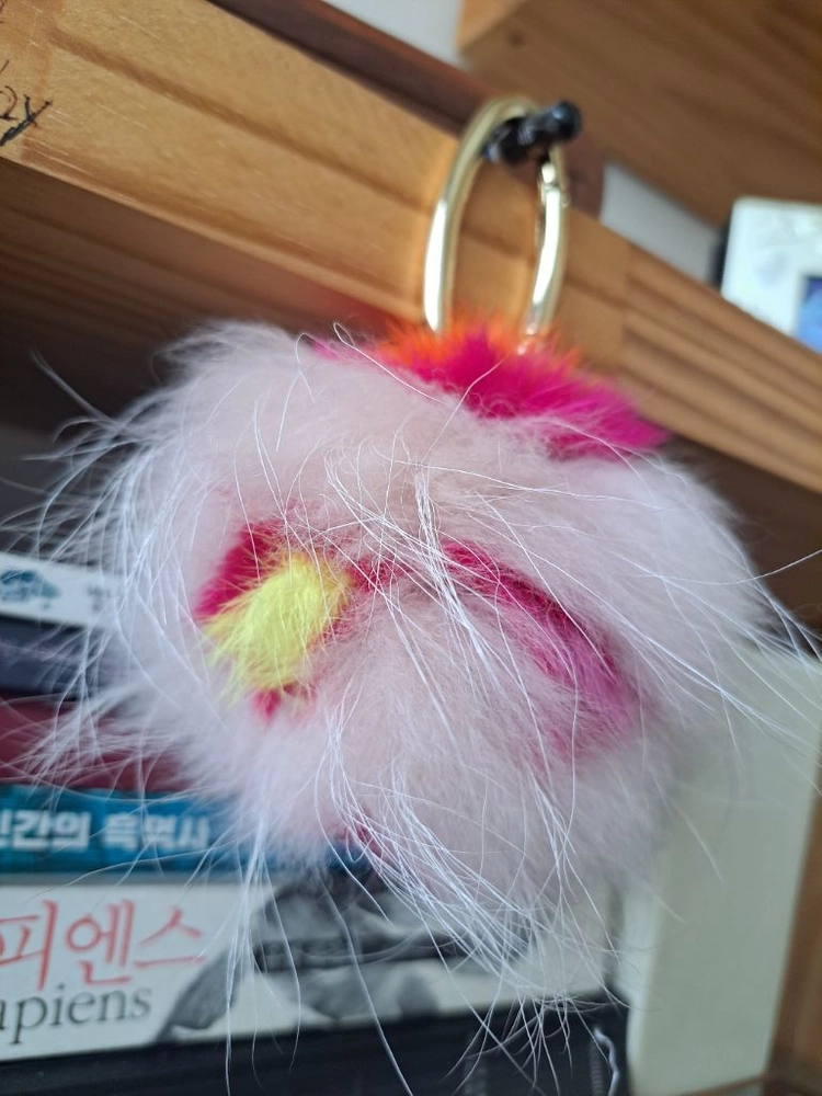이브 살로몬 밍크 퍼 키링 새상품 이미지
