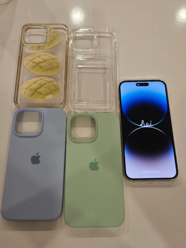 아이폰 14 Pro Max 512GB 실버 S급 + 케이스 4개 이미지
