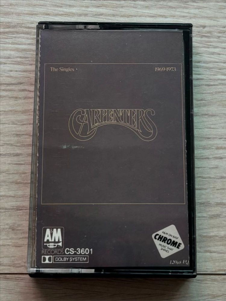 카펜터스 THE CARPENTERS The Singles 1969-1973 싱글스 카세트 테이프 미국 초판 앨범 음 이미지