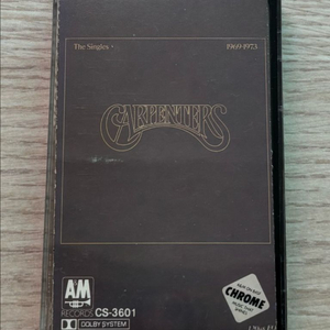 카펜터스 THE CARPENTERS The Singles 1969-1973 싱글스 카세트 테이프 미국 초판 앨범 음 이미지