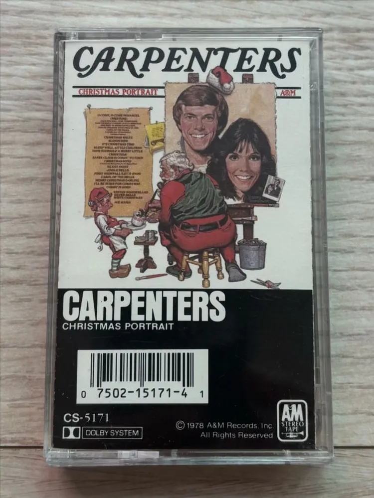 카펜터스 THE CARPENTERS Christmas Portrait 크리스마스 포트레이트 카세트 테이프 미국반 이미지