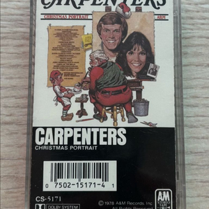 카펜터스 THE CARPENTERS Christmas Portrait 크리스마스 포트레이트 카세트 테이프 미국반 이미지
