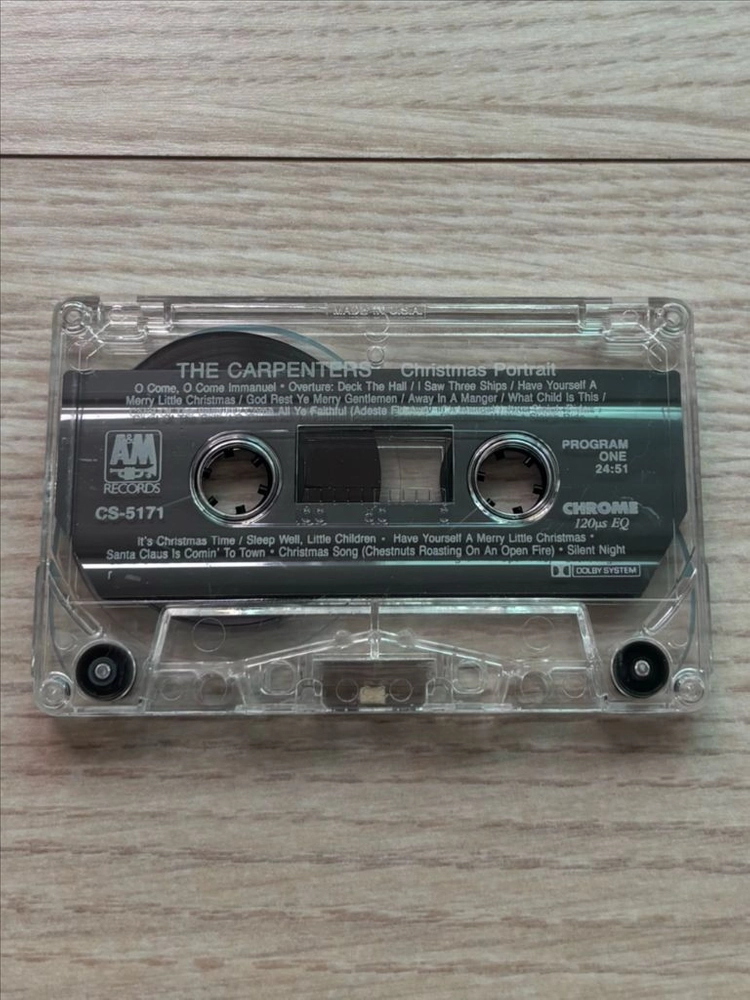 카펜터스 THE CARPENTERS Christmas Portrait 크리스마스 포트레이트 카세트 테이프 미국반 이미지